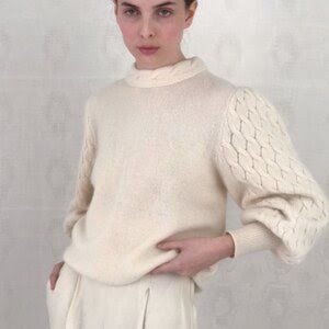 Vintage Ivory wool/cashmere sweater